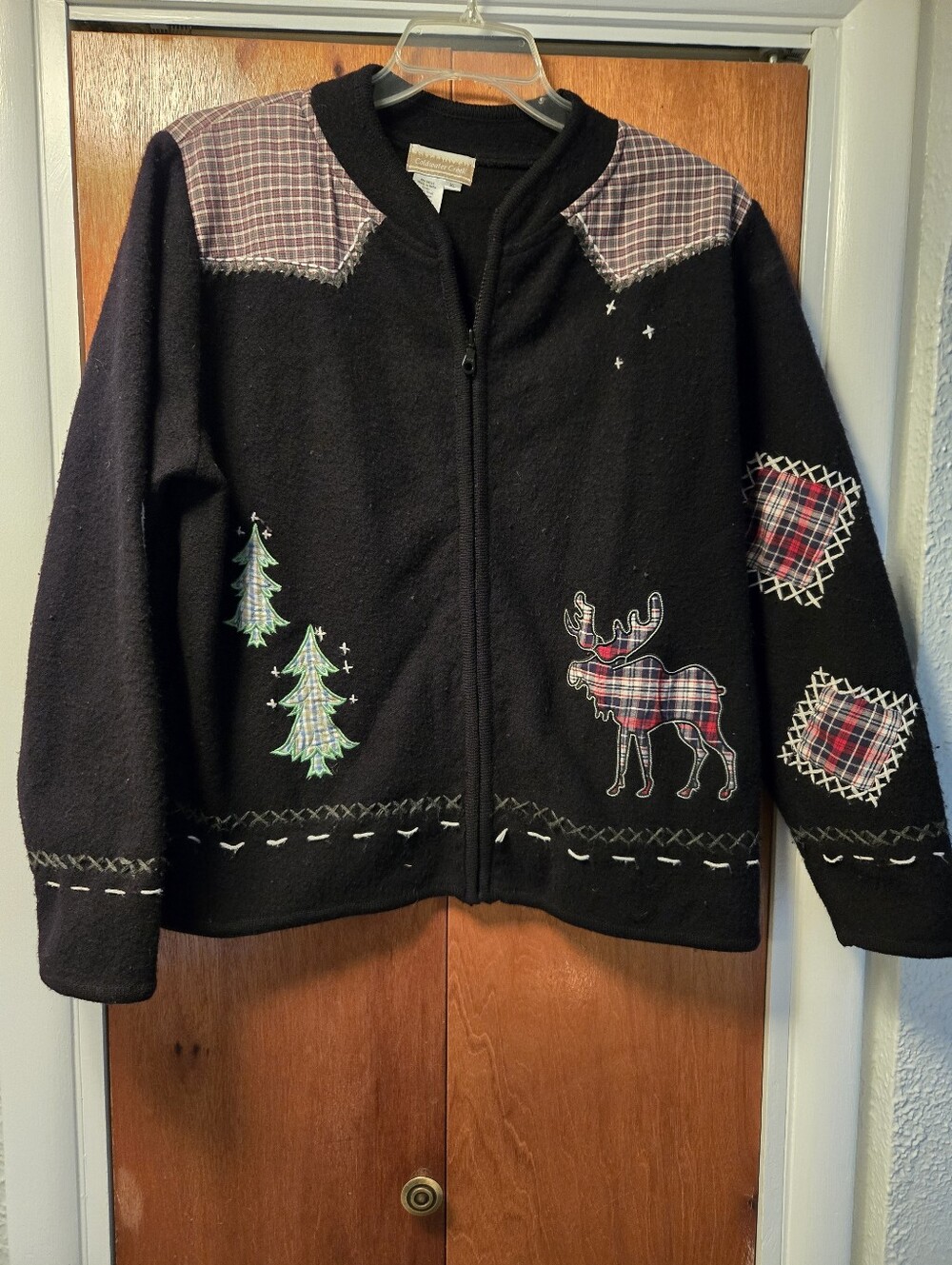 “Vintage Y2K Coldwater Creek 100% Wool Moose Woodland Jacket”